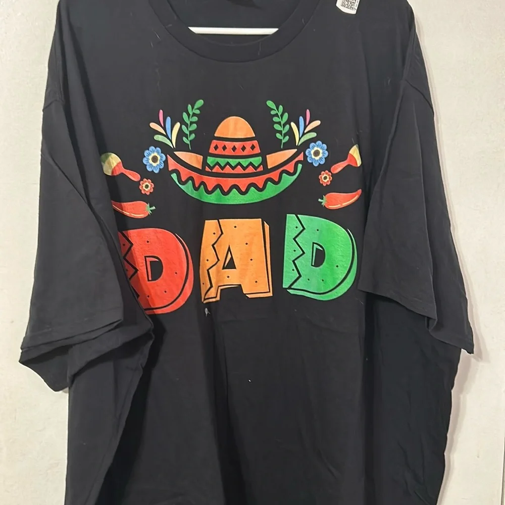 New Men’s Dad Mexican Print tshirt - Picture 1 of 6